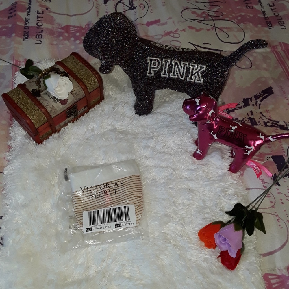 Size S/M PINK VS VICTORIAS SECRET Cheekster panty - Picture 5 of 5